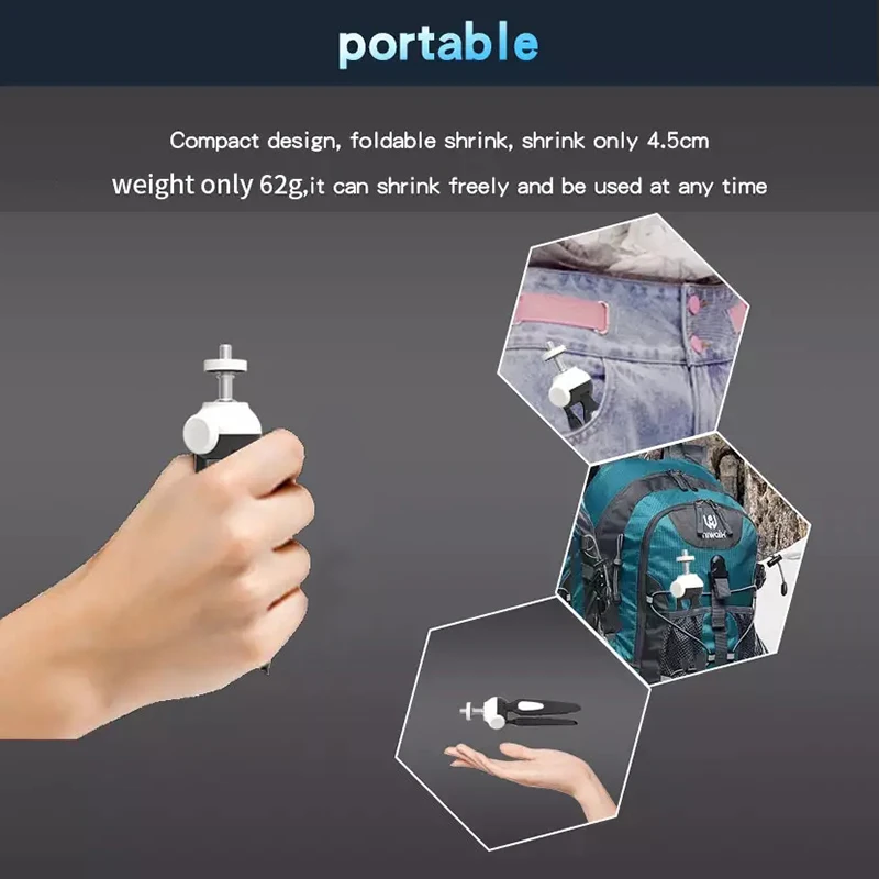 프로젝터 카메라 용 Salange 미니 삼각대 삼성 화웨이 Xiaomi 비디오 비머 스마트 폰 브래킷 용 유연한 미니 클립 스탠드