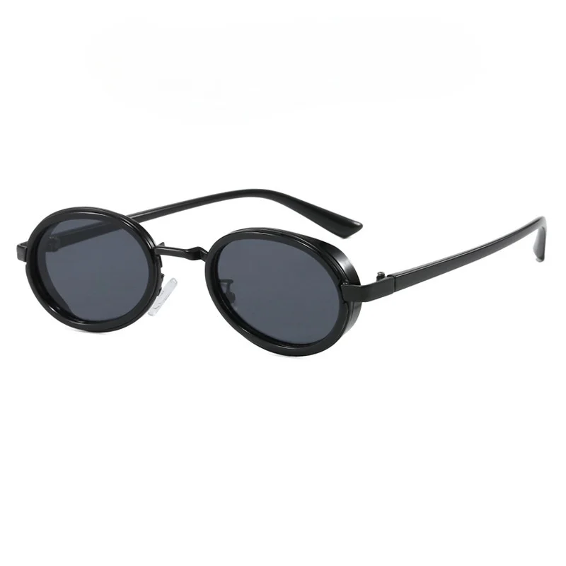 Oval Small Frame Sunglasses Steampunk Metal Retro Fashion Sunglasses Women