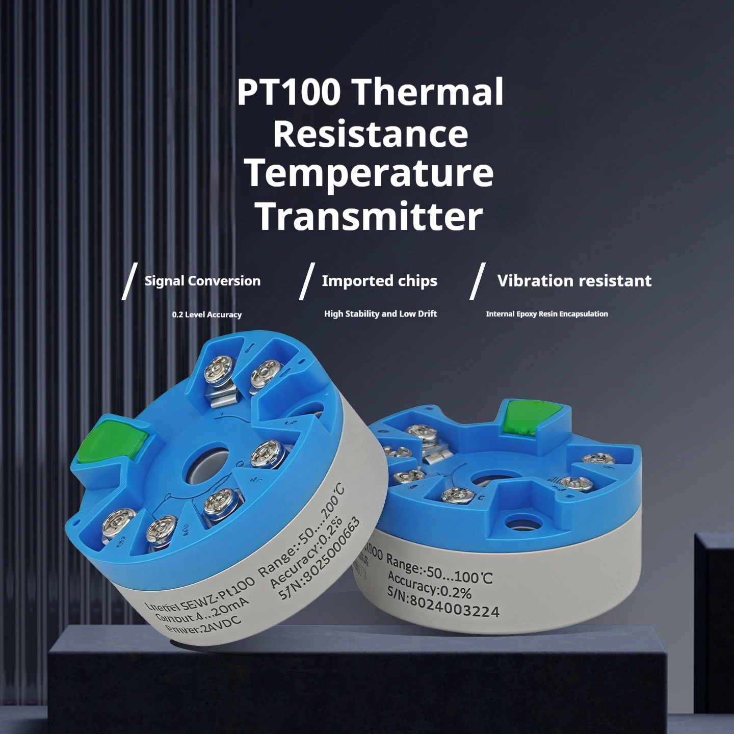 1PCS 4-20mA Temperature Transmitter PT100 Sensor K-Type Thermocouple Smart Digital Module Industrial Use