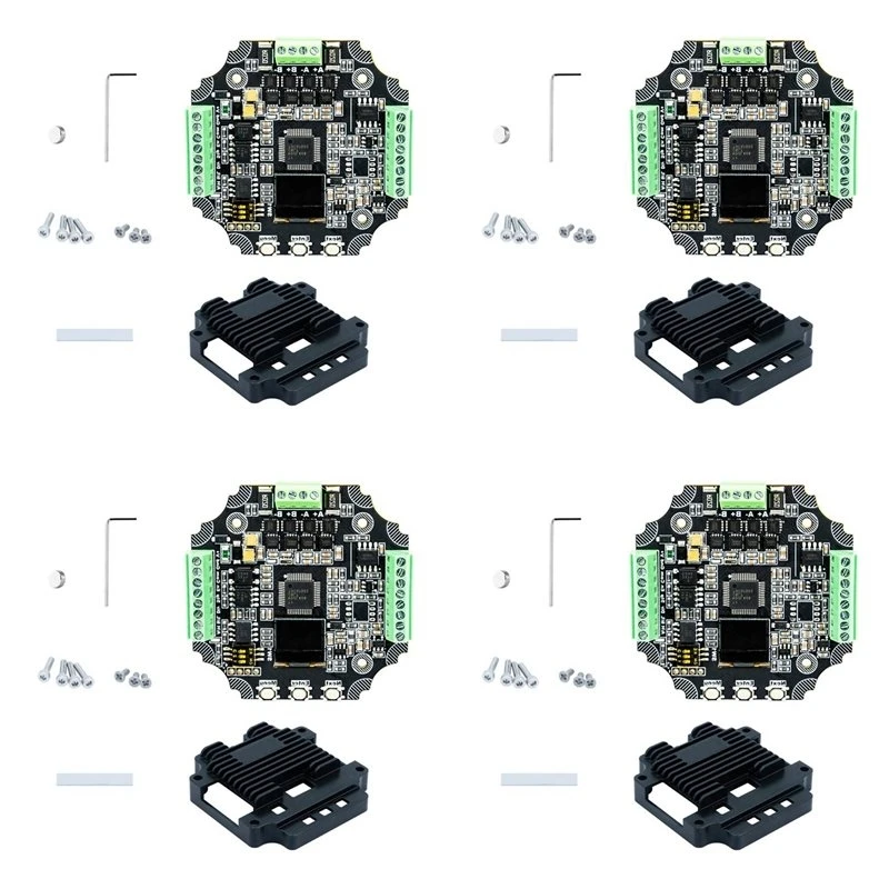 AFOURT-4X MKS SERVO57D RS485 MB PCBA NEMA23 Closed Loop Stepper Motor Driver CNC 3D Printer For Gen L FOC Quiet And Efficient