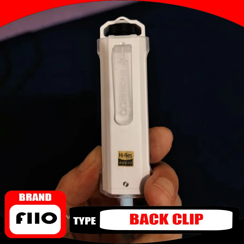 FiiO Snowy Night NEST-ECHO NANO TPU 미니 휴대용 음악 플레이어 MP3 투명 백 클립 컴팩트