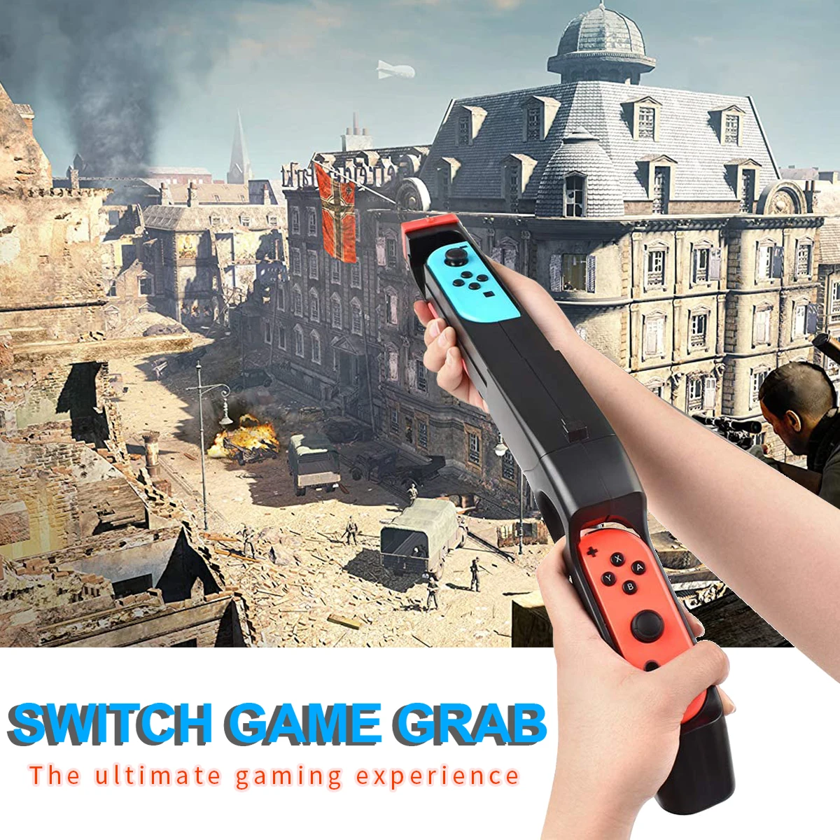 Imagem -04 - Controle para Nintendo Switch Joystick para Controle de Arma Compatível com Videogame ns Joy-con Acessórios e Jogos de Tiro