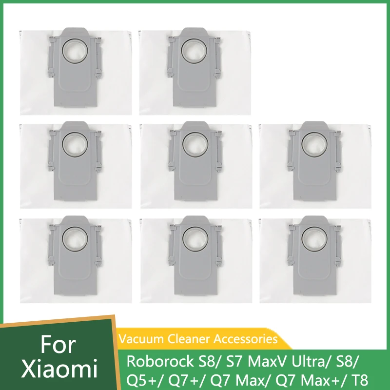 Sacchetti per la polvere Per Xiaomi Roborock S8 + S8 Pro Ultra S7 Maxv Ultra S7 Pro Ultra Q7 + Q7 Max + T8 Q5 + G10S G10S PRO Parti per aspirapolvere