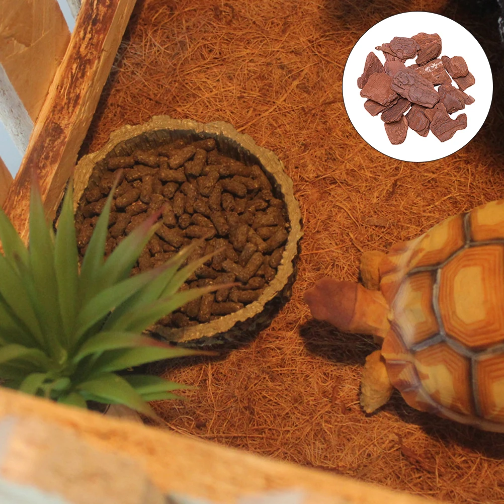

Bulk Natural Reptile Box Landscaping Cushion Pine Bark Terrarium Decor Turtle Tortoise Tank Substrate Safe Realistic Fresh Brown