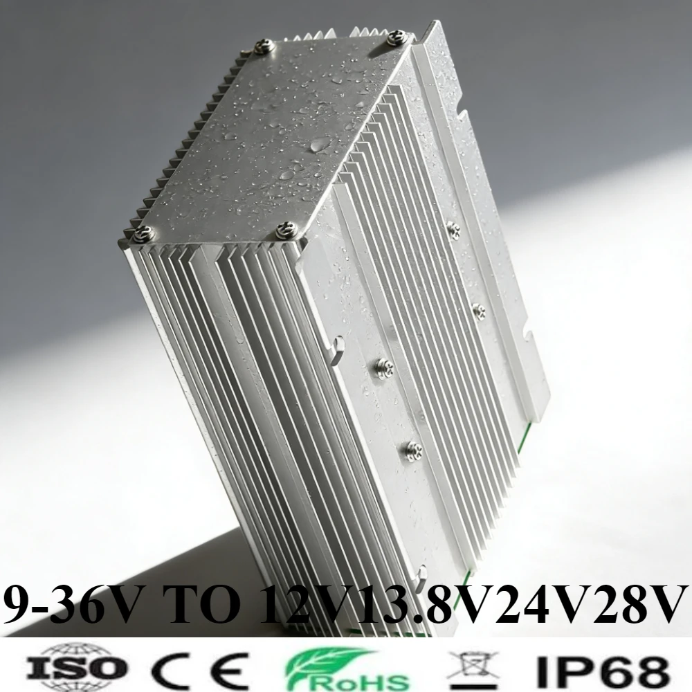 30-60V to 36V DC Power Converter Wide Voltage Input 9-36V to 28V 12V 13.8V 24V 50A 60A Voltage Regulator Inverter Transformer CE