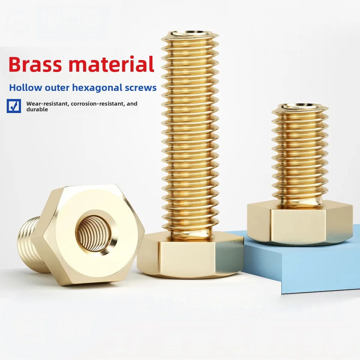 Guangluo Brass Hex Hollow Bolt, Through Hole Hollow Hex Screw For Wire & Cable Passage, Hollow Shaft Hex Fastener M6 To M14