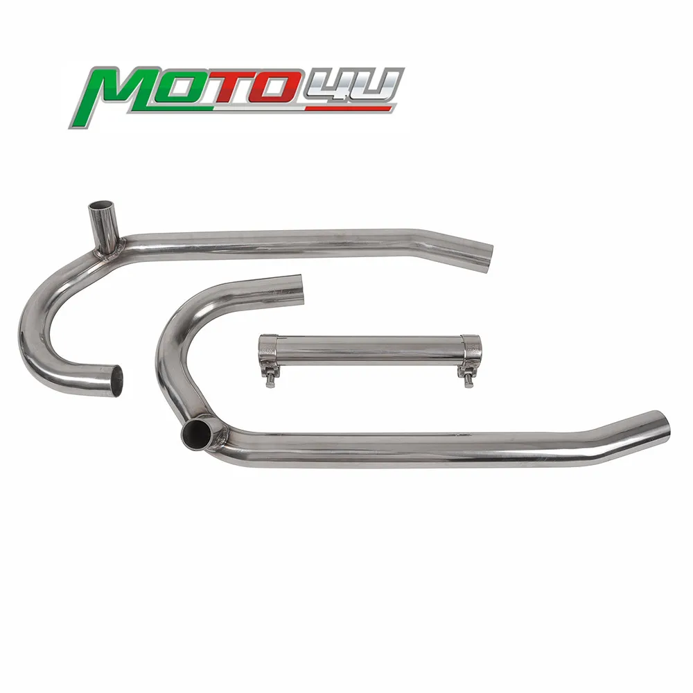 

40mm For BMW R100 Stainless Steel Cafe Racer Motorcycle Accessories Muffler Pipe Collector Manifold Set Front exhaust header