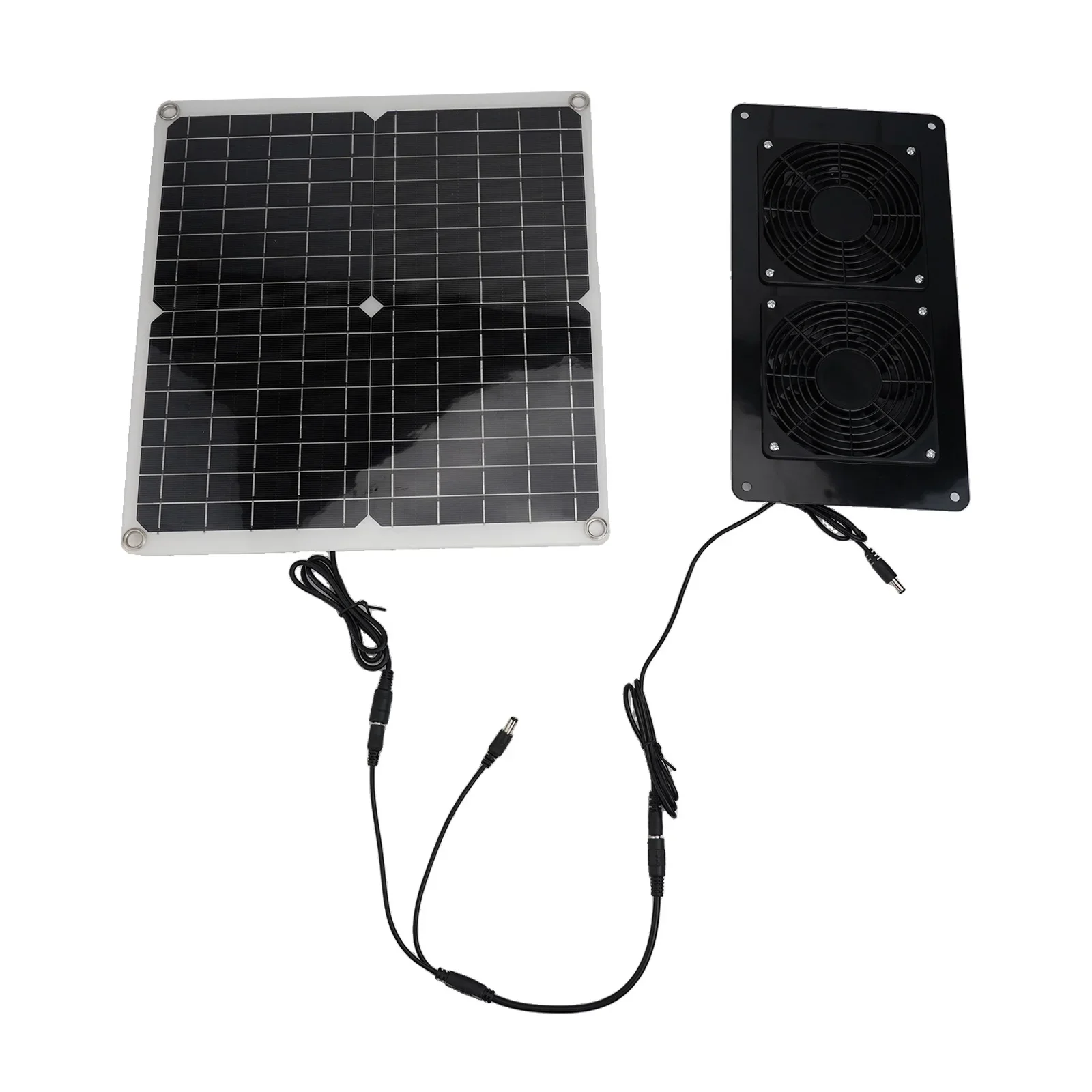 30W Outdoor Solar Exhaust Fan 12V Waterproof Solar Panel Air Extractor Fan For Dog Chicken Coop RV Greenhouse Fan Power Tools