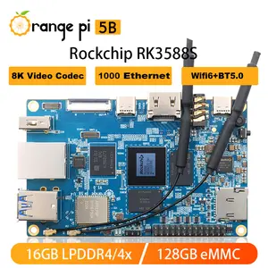 Orange Pi 5b 8gb Ram+64gb Emmc 64-bit Rockchip Rk3588s Dual-band On-board  Wifi+bt Gigabit Lan Port Mini Pc Single Board Computer - Demo Board -  AliExpress