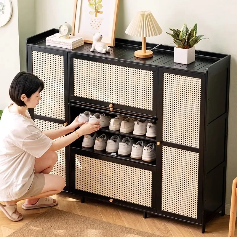 Simple Entrance Shoe Rack Multi Layer Storage Cabinet Dust Proof Home Organizer for Dormitory Household Economical Shoe Shelf