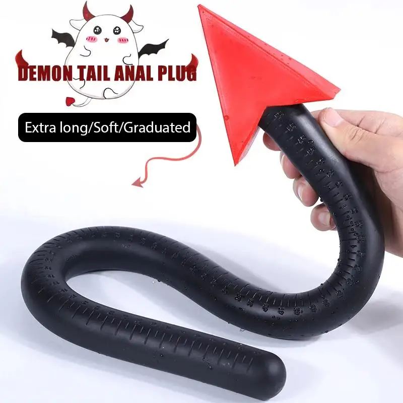 

Demon Imp Super Long Butt Anal Plug Sex Toys Wearable Cosplay Devils Tail Adult Games Supplies Anus/Vaginal Massage Masturbation