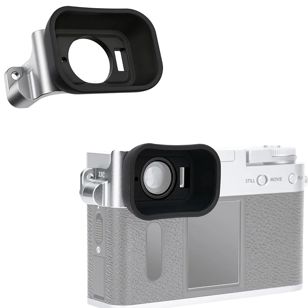 JJC Lange weiche Gummi-Augenmuschel für Fuji Fujifilm X Half XHalf Kamera Augenmuschel, verlängertes, verbreitertes Okular, Sucher, Fuji-Zubehör