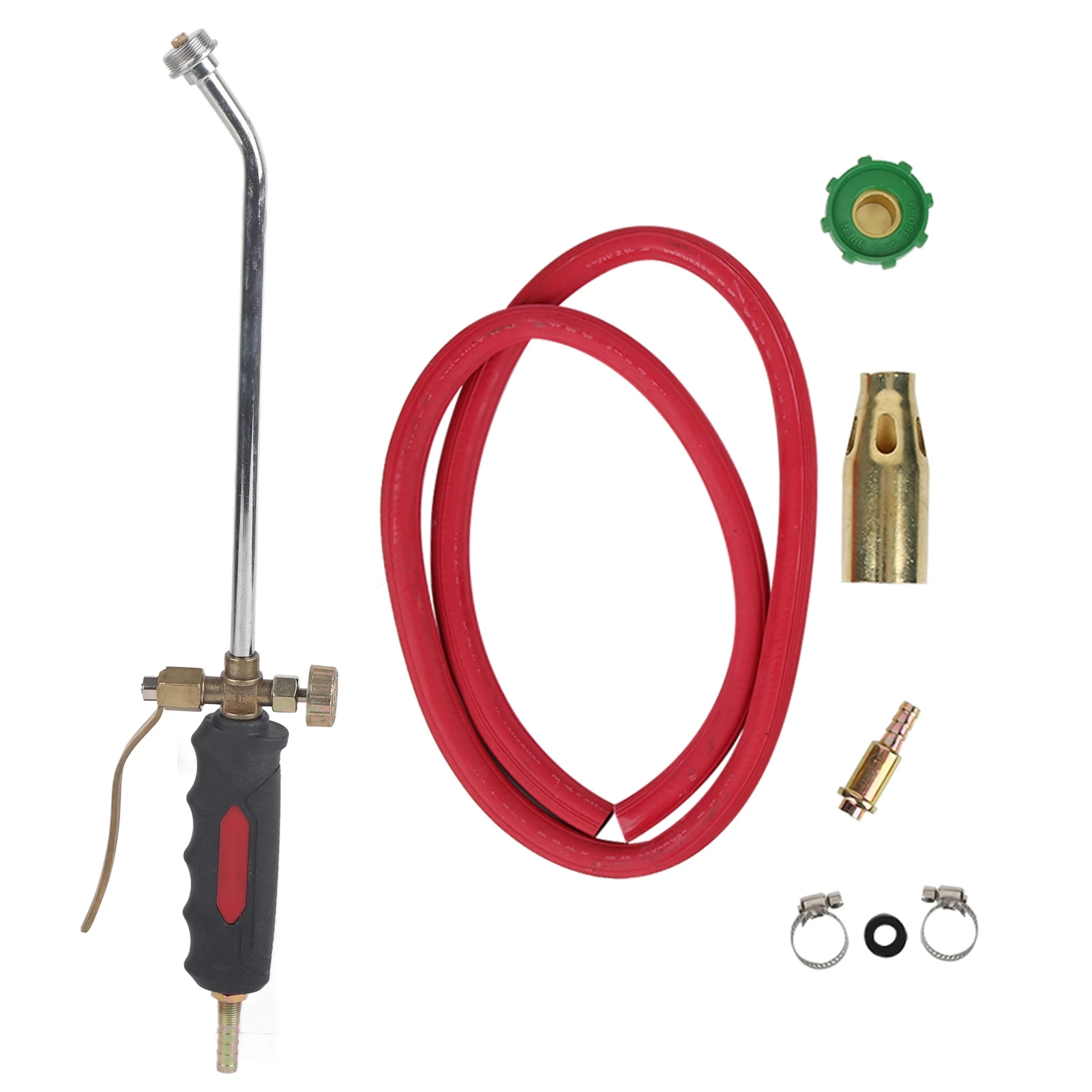 Gas Torch Comfortable Handle Thicken Liquefied Gas Coal Gas Double Open Iron Brass Plating Gas Torch Ignition Tool Welding Tool