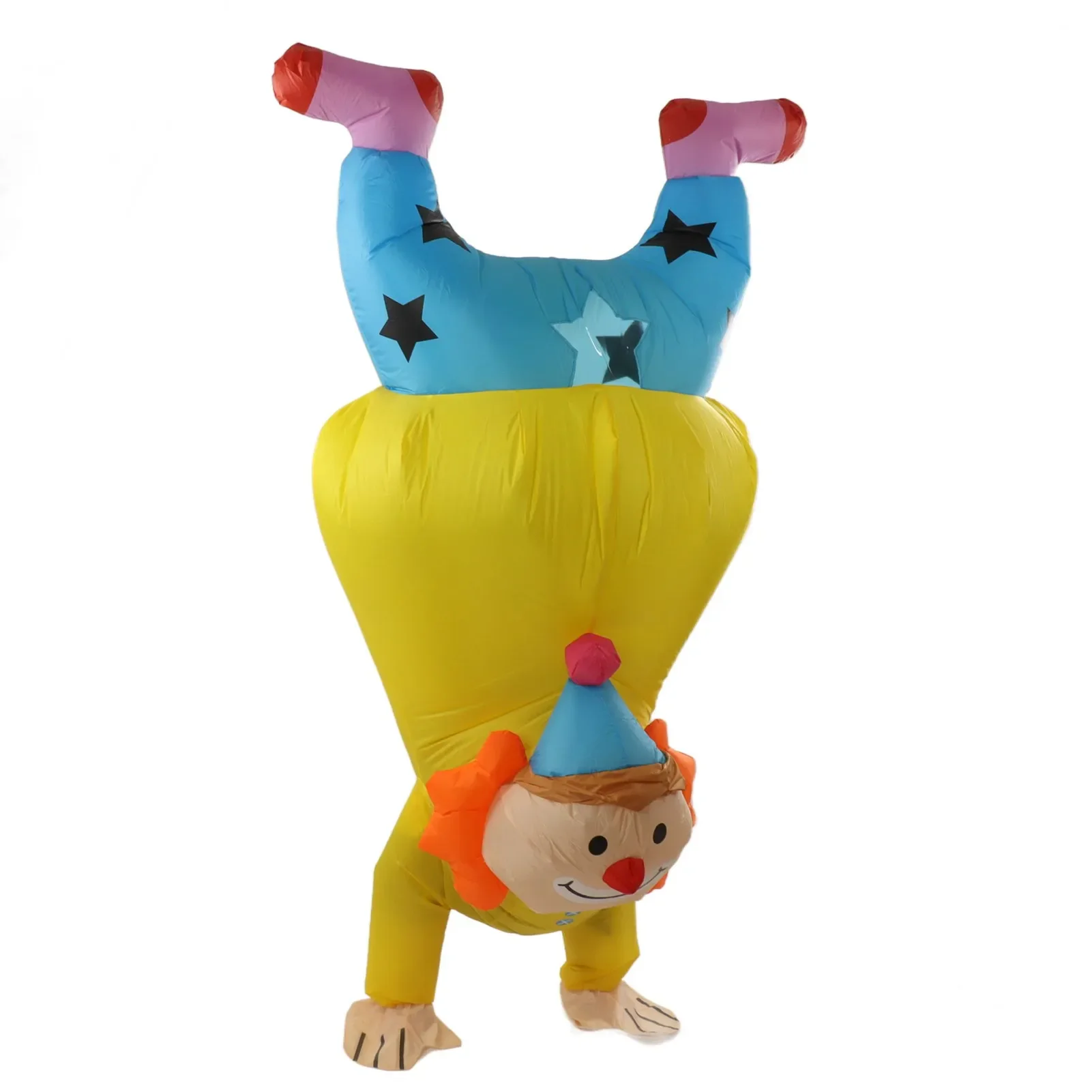 Adult Inflatable Handstand Clown Costume Halloween Upside Down Clown Inflatable Costume H