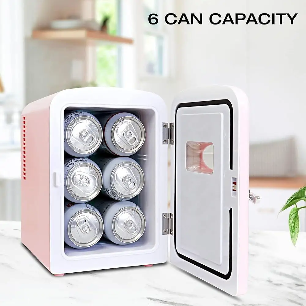 ตู้เย็นขนาดเล็กแบบพกพา 4L Iceless Cooling ตู้เย็นขนาดกะทัดรัด Personal Cooler ผลิตภัณฑ์บํารุงผิวเครื่องดื่มความงาม Travel Office Dorm