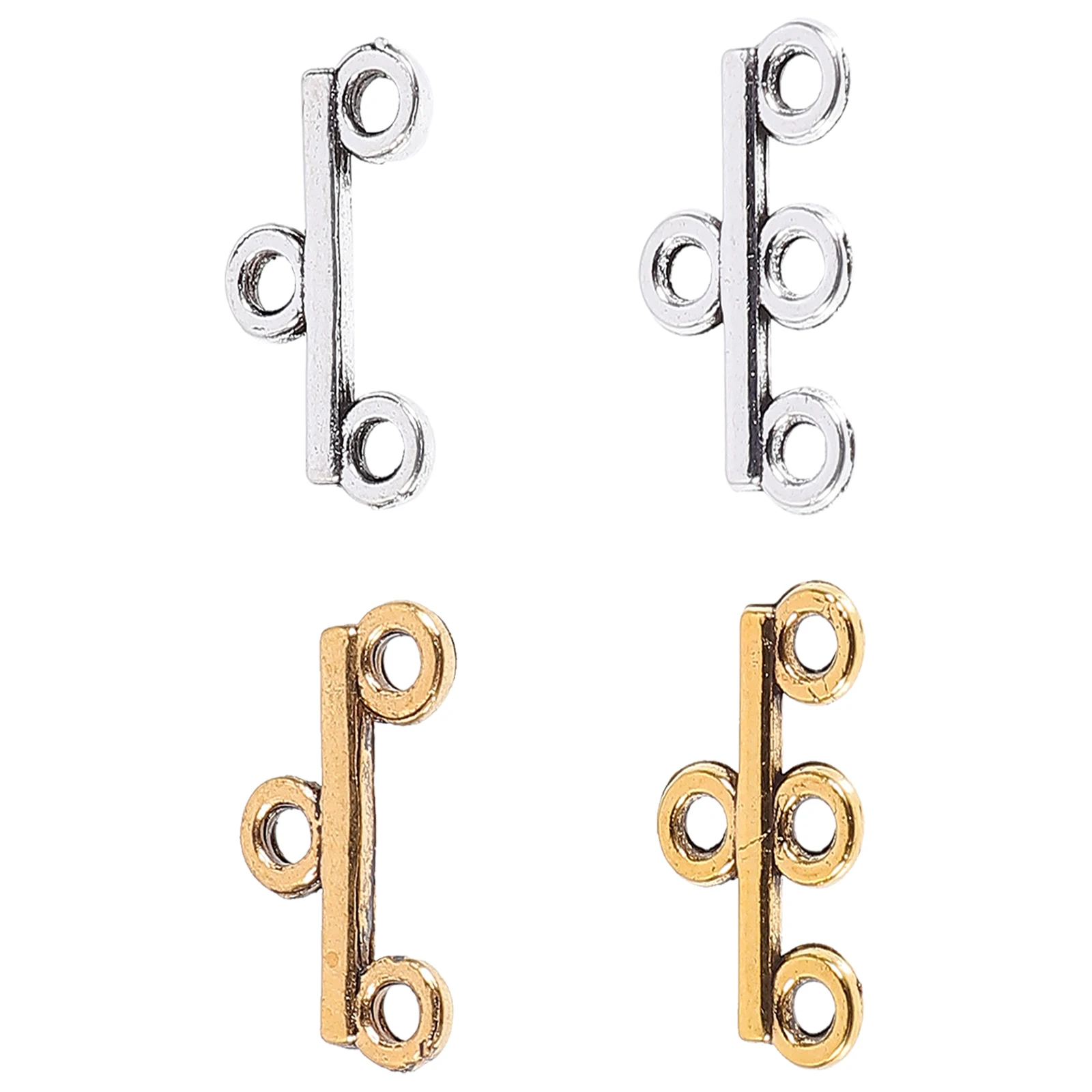 

40pcs DIY Jewelry Clasps Alloy Necklace Bracelet Buckles Chain Connectors Craft Making Spacers Durable Stretch Metal