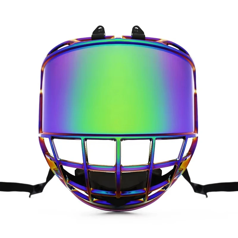 

Professional Ice Hockey Protector Full Face Visor with Ice Hockey Cage Green Player Mask
