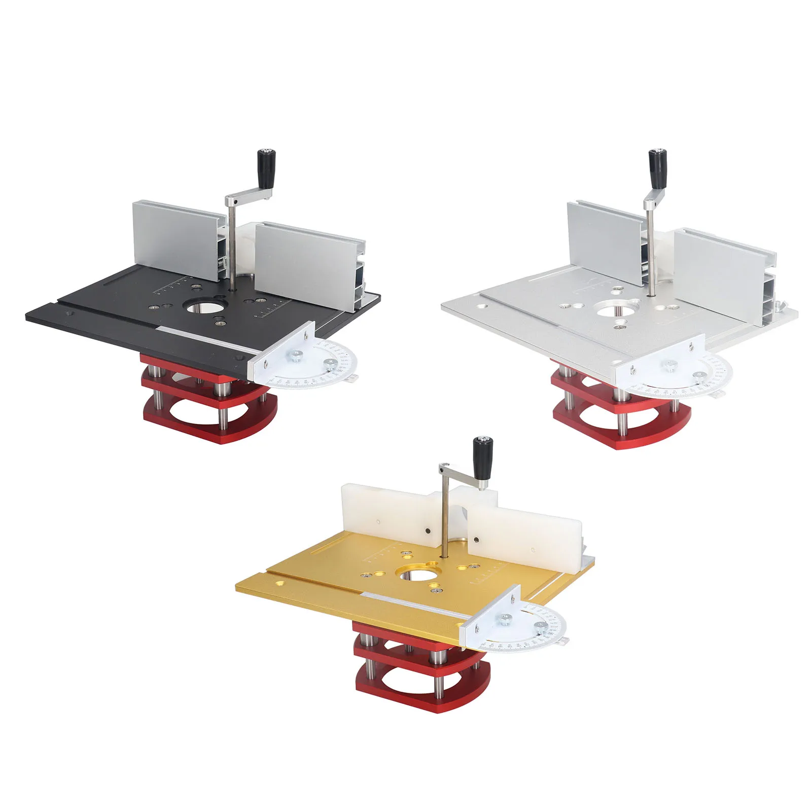 Router Lift with Top Plate Router Lifting Base Woodworking Slotting Trimming Chamfering Table Top