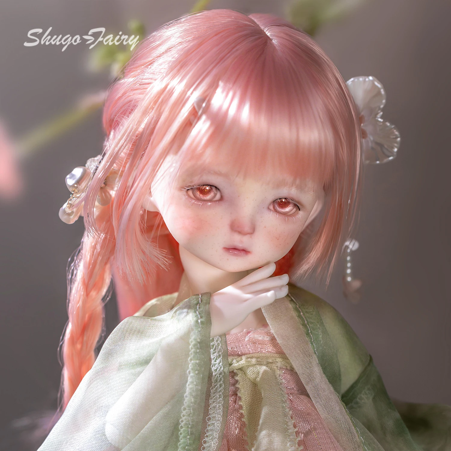 ShugaFairy Yuling A BJD Doll Fullset Sweet Eastern Young Dragon with Horned Head Chinese Hanfu Outfit Ball Jointed Doll view 2