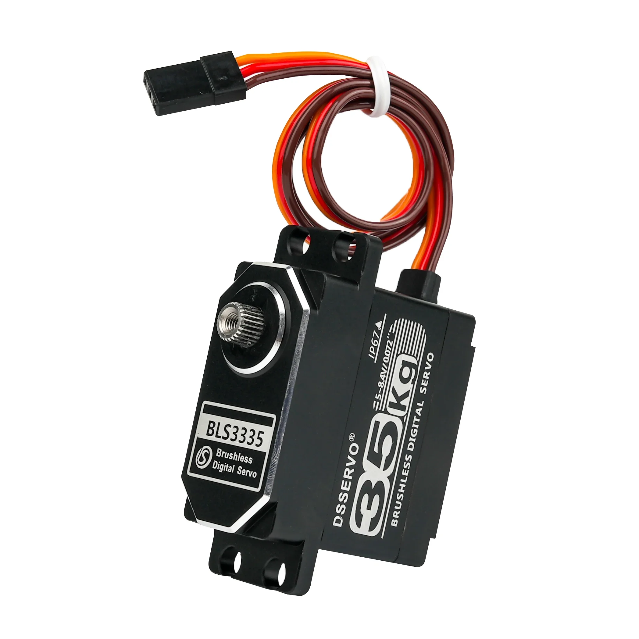 35KG BLS3335 Digital Servo Motor High Speed Brushless All-Metal 180/270/360 8.4V Waterproof IP67 for 1:8 1:10 1:12 RC Car Robot