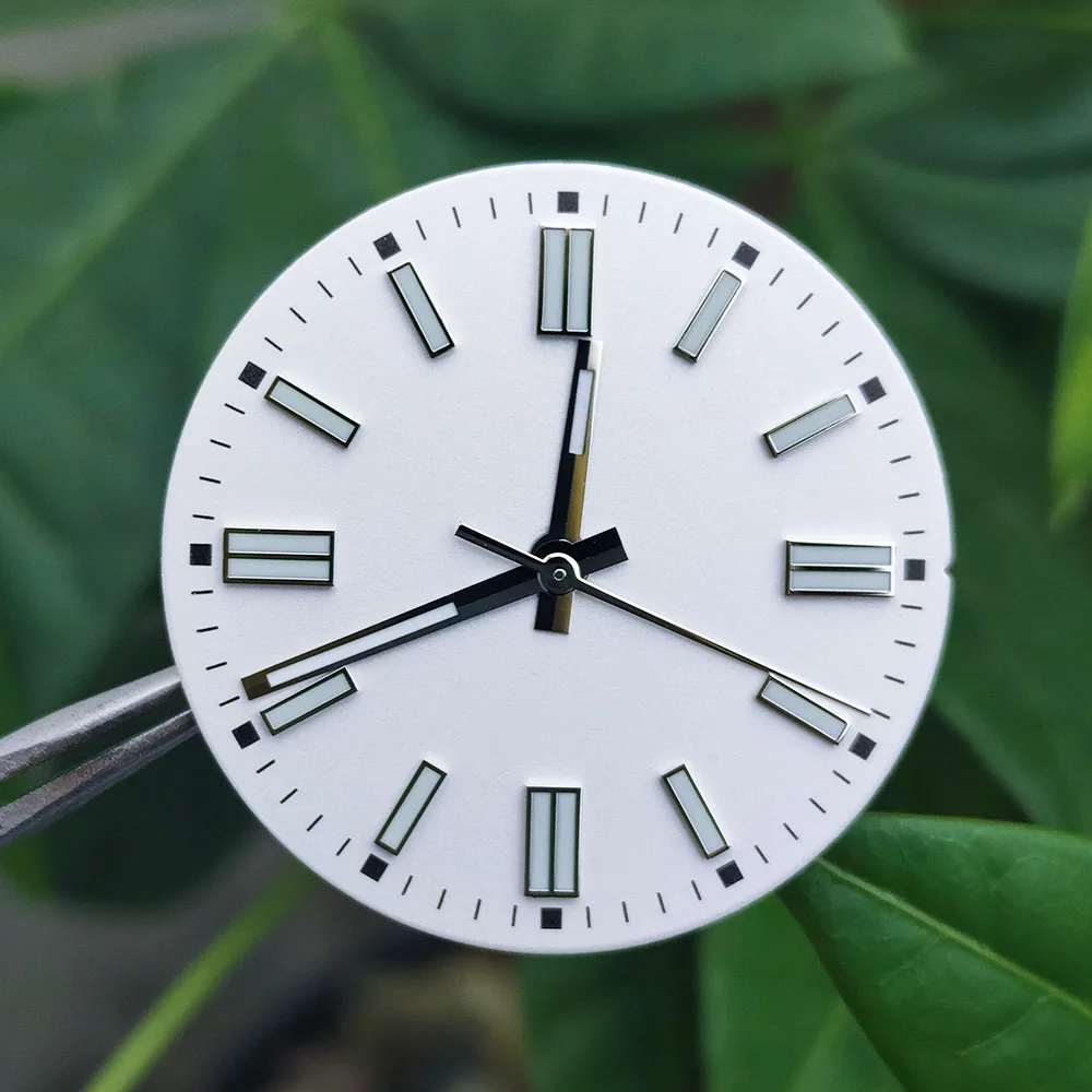 High quality custom dial NH35 Dial NH36 dial 28.5mm green luminous for NH35/NH36 movement watch accessories