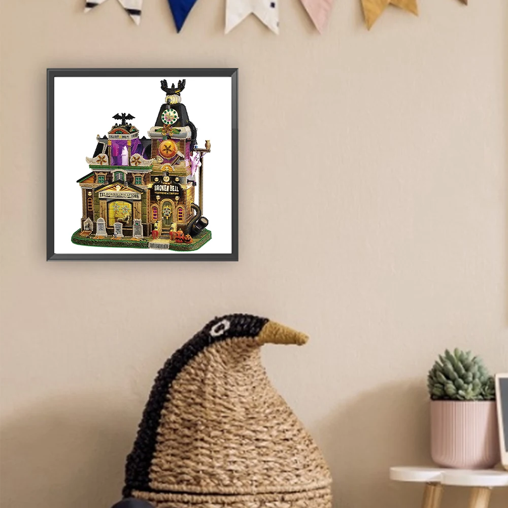 

5D DIY Частичная дрель специальной формы Алмазная картина Хэллоуин Комплект Домашний декор