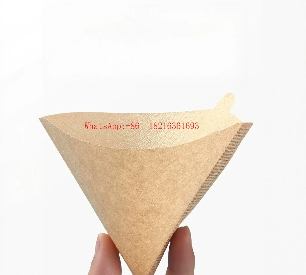 New Arrival V60 Hand Brewed Coffee Filter Paper Food Grade Large Fan Cone Drip Type