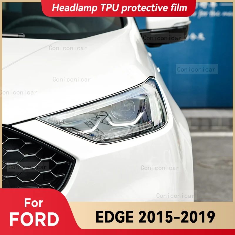 

Для FORD EDGE 2015-2019 автомобильные фары прозрачная защитная пленка из ТПУ передняя световая наклейка с изменением цвета