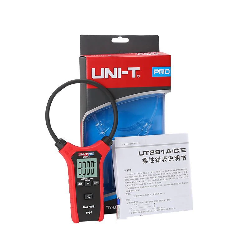 UNI-T UT281A Smart AC 3000A Digital Flexible Clamp Meter Multimeter Handheld Voltage Current Resistance Frequency Test Backlight