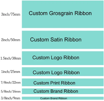 Custom Grosgrain Ribbons for Gift Bows Order 8.19