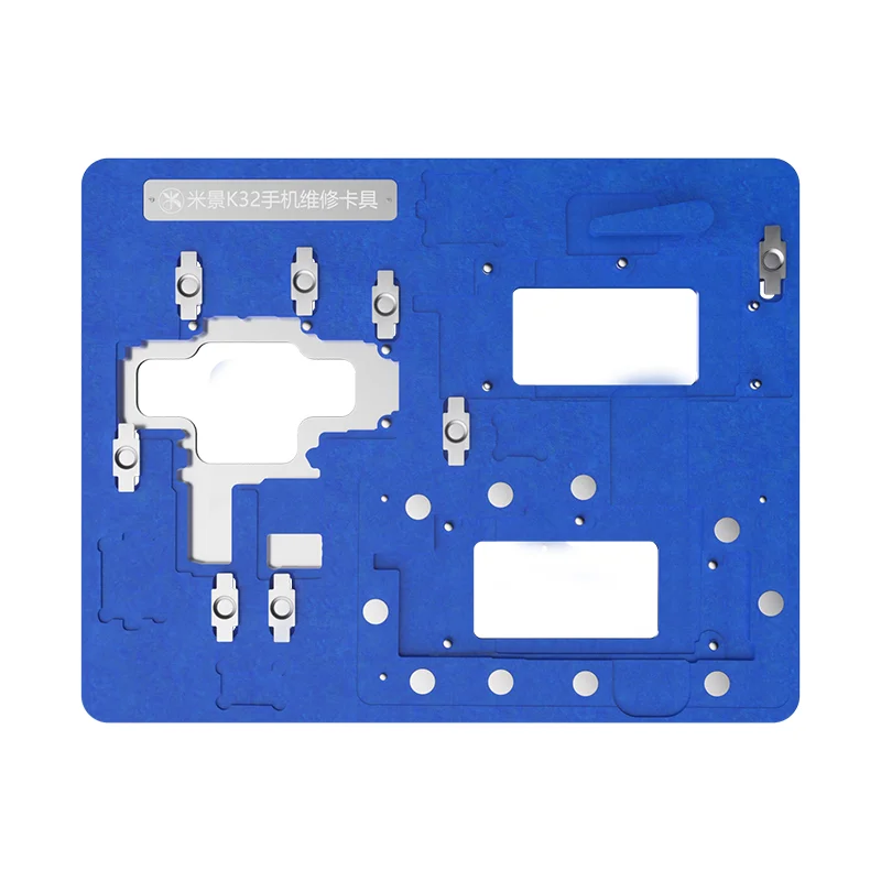 Mijing K32 soporte de fijación de PCB para teléfono 11 11Pro 11promax, plataforma de reparación de soldadura, abrazadera de placa base CPU PCB, plantilla de Clip, herramienta de reparación