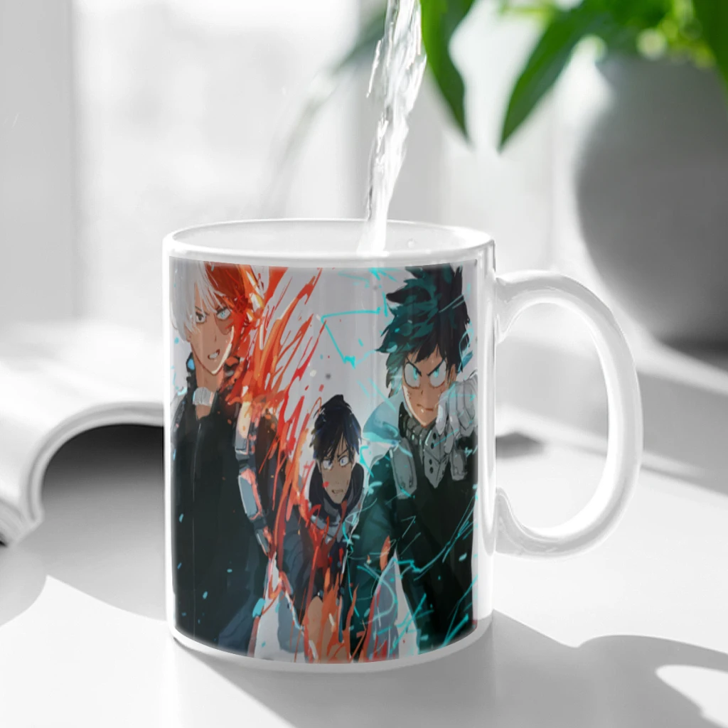 My Hero Academia Coffee Milk Cup Mocha  Mug Kawaii Cups Original Mugs 11oz