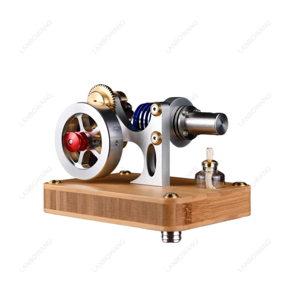 Geared Coaxial Stirling Engine Precision Piston Metal Model Kit Physics Experiment Science Education Toy Gift