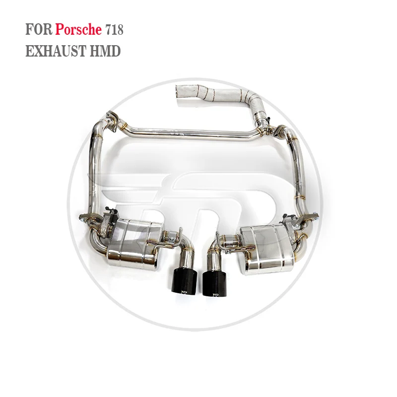 

High Quality Catback For Porsche 718 982 Exhaust System Stainless Steel Electronic Valve Muffler Tips Non-destructive Downpipe