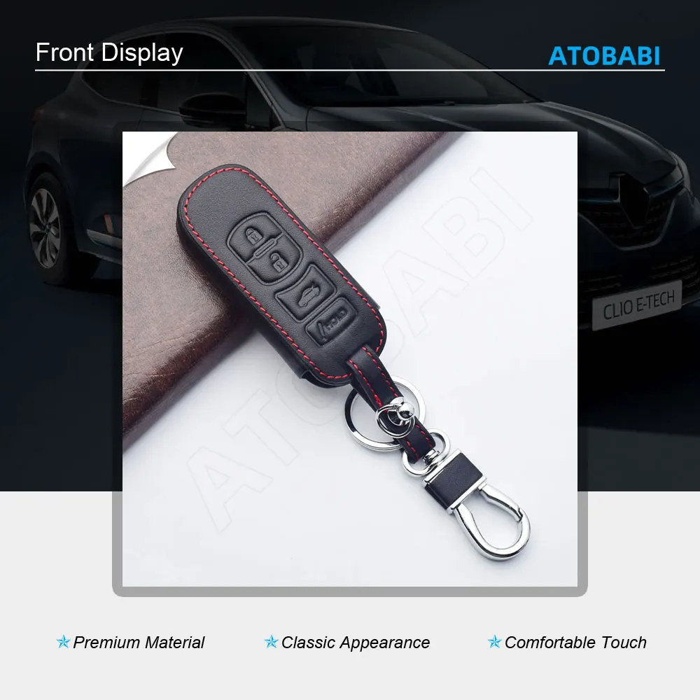 Leather Car Key Cases For Mazda 2 3 5 6 CX5 CX7 CX9 Miata MX5 Axela Atenza Keychain Protector Bag Smart Remote Fobs Shell Cover