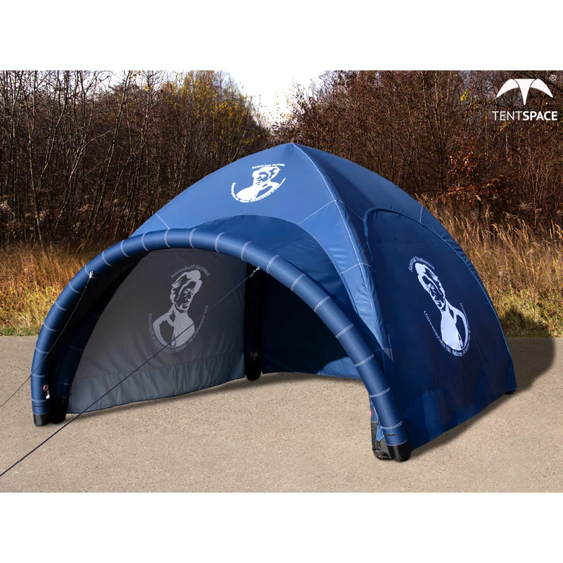 Factory Direct Sale Waterproof Customized Air Tent Inflatable Camping Outdoor Wind Resistant Air Tight X Spider Dome Tent