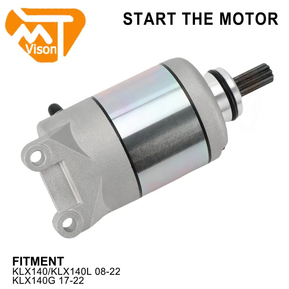 Starter Motor Engine Battery Motorcycles Accessories Starter For Kawasaki KLX140 KLX140L 2008-2022 KLX140G 2017-2022 Dirt Bike