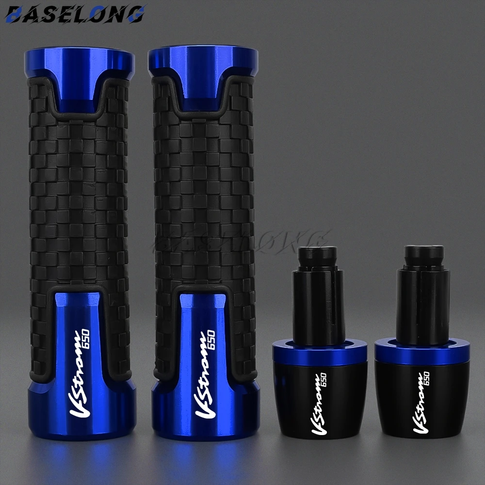 

FOR SUZUKI V-STROM650 VSTROM 650 2004-2025 2024 2023 2022 2021 Motorcycle Handlebar Grips Bar Ends Hand grip Plug Slider End Cap