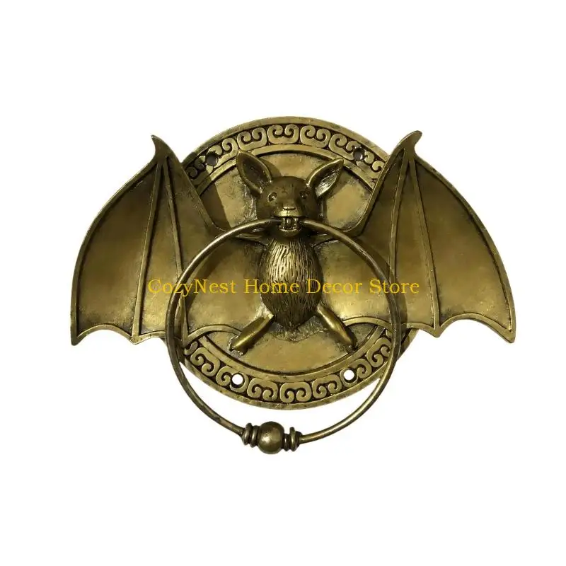 92MF Decorative Door Knocker with Raised Animal-Head Entry Detail