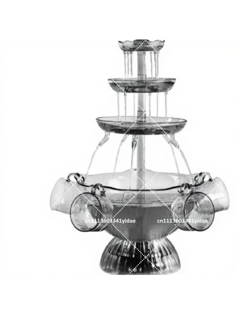 Commercial Wine Dispenser Fountain Machine for Juice Beer Waterfall Drinks Stainless Steel Wine Dispenser with Taps