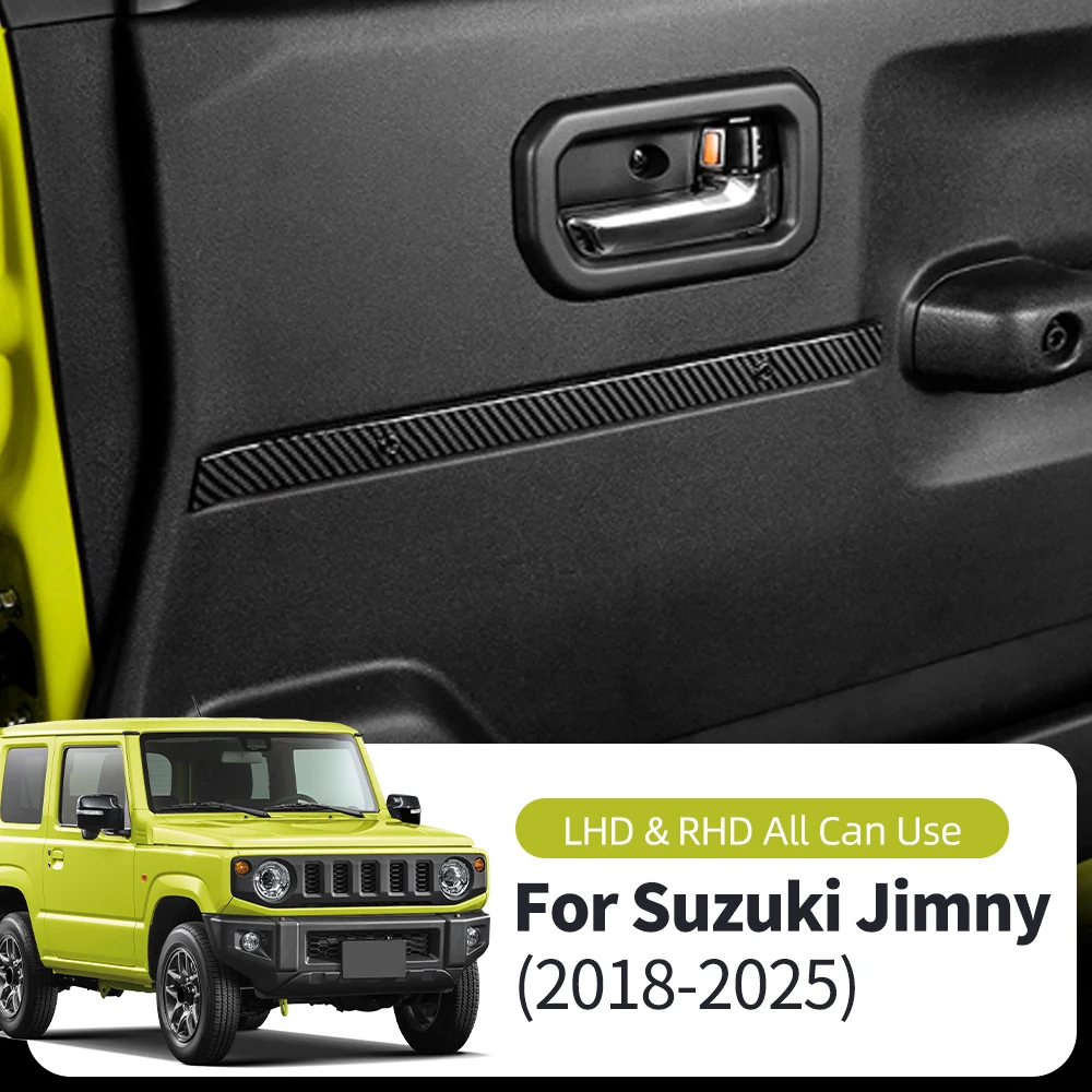 

Для Suzuki Jimny 3-дверный 2018-2025: Декоративная накладка на дверную панель, левая и правая стороны, универсальная, для интерьера