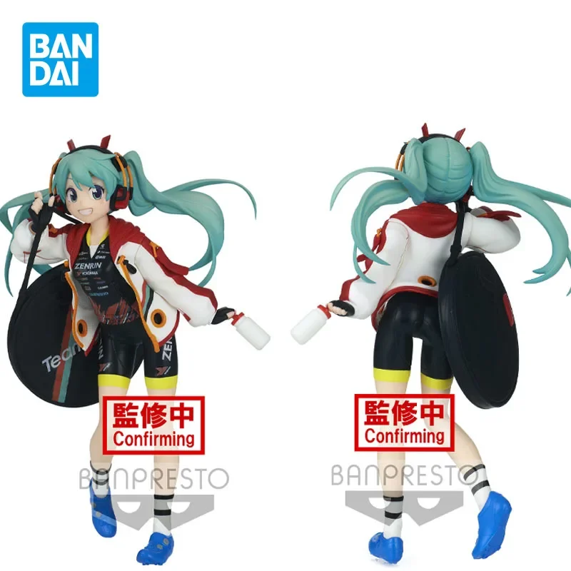 

Bandai Genuine ESPRESTO Hatsune Miku Anime Figure Racing Miku Kawaii Action Figure Toys for Boys Girls Kids Gifts Ornaments