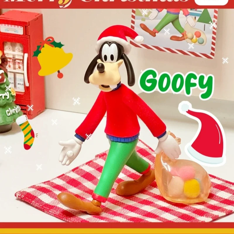 Genuíno miniso disney mão na mão série bonito mickey mouse caixa cega disney surpresa brinquedo caixa mistério presente de natal de ano novo