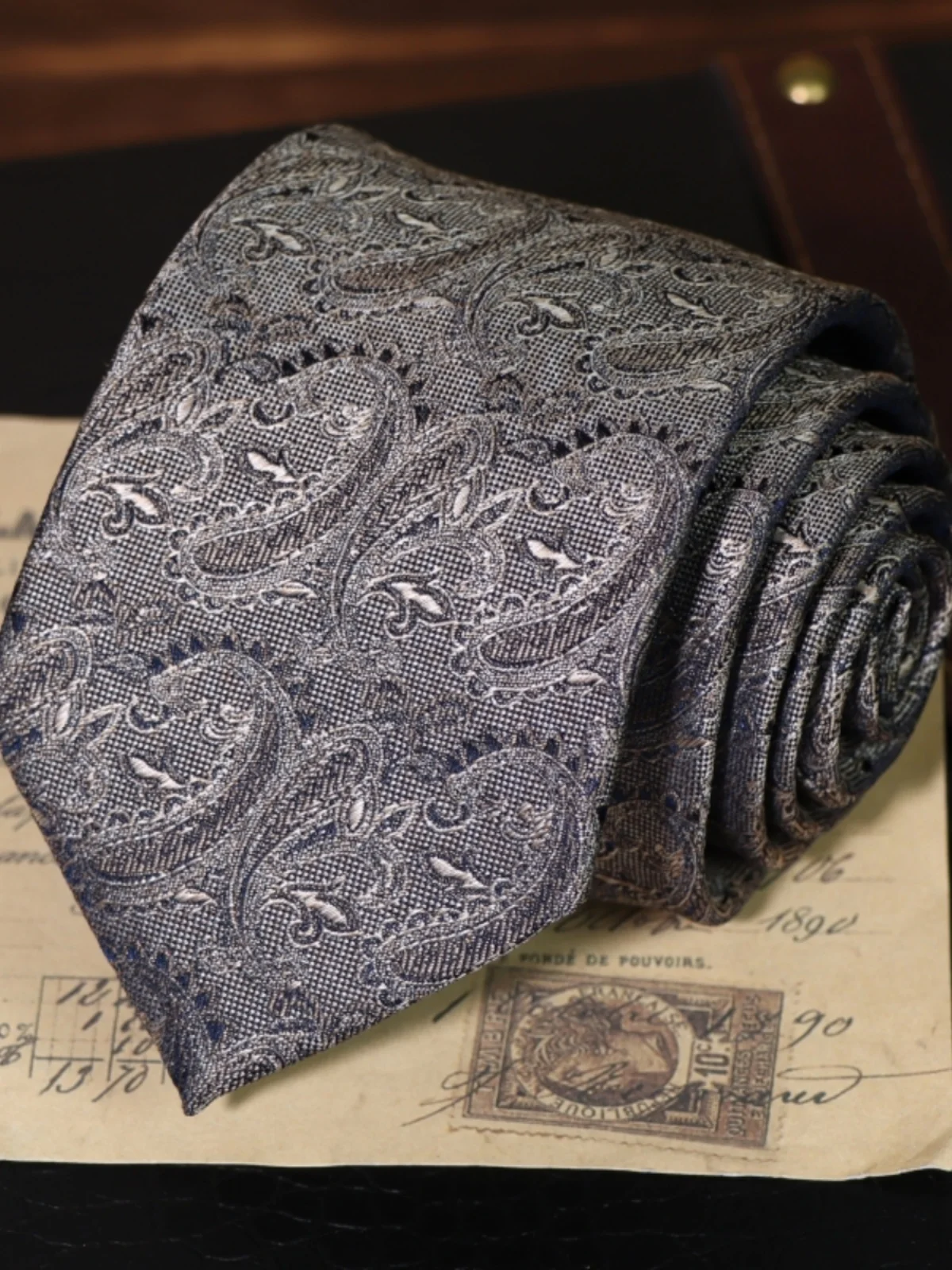 

High Quality Retro Style Paisley Pattern Tie For Men's Formal Business Banquet Shirt Accessories 7.5CM Wide Handmade Knotted Tie