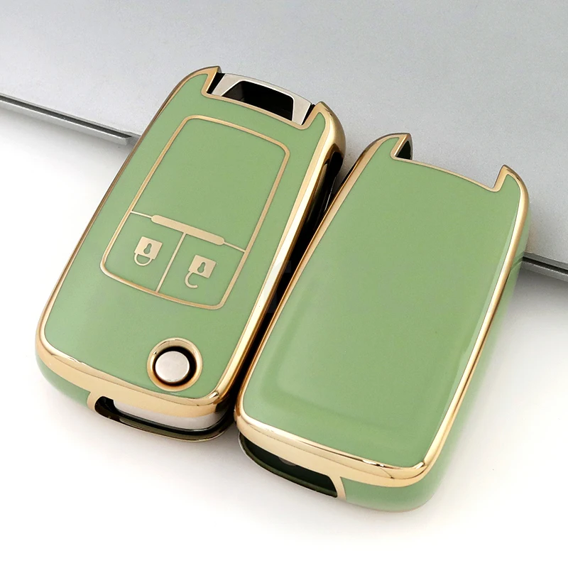 2 Buttons TPU Shell For Chevrolet Cruze Aveo Trax Sail Malibu for Opel Vauxhall Astra Corsa Meriva Insignia Car Key Case Cover