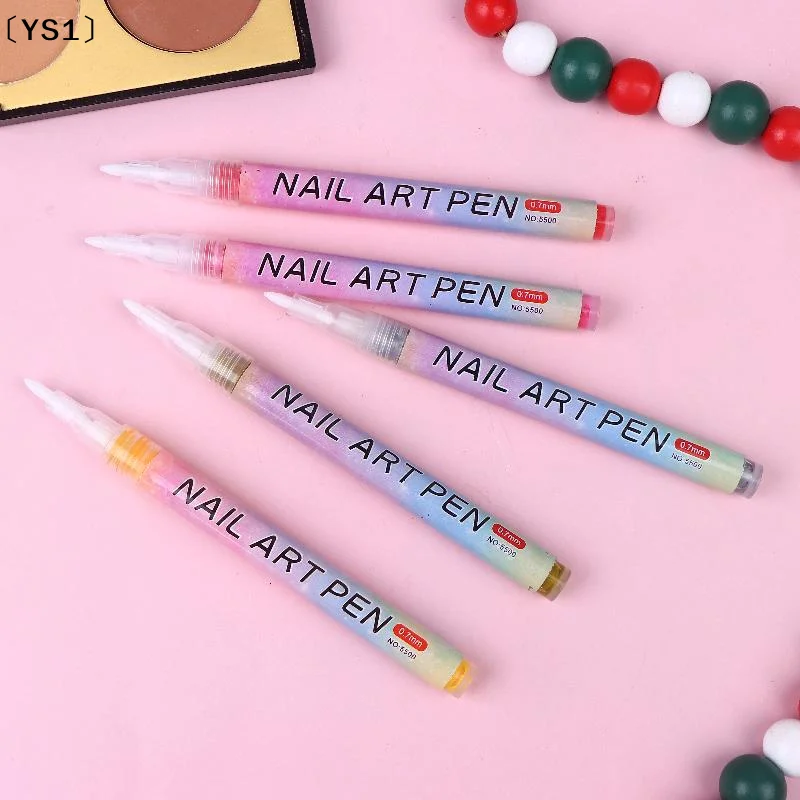 〔YS1〕4/12pcs/Set Colourful Nail Art Graffiti Pen Waterproof Diy 3d Nail Art Drawing Pen Abstract Lines Fine Painting Tools