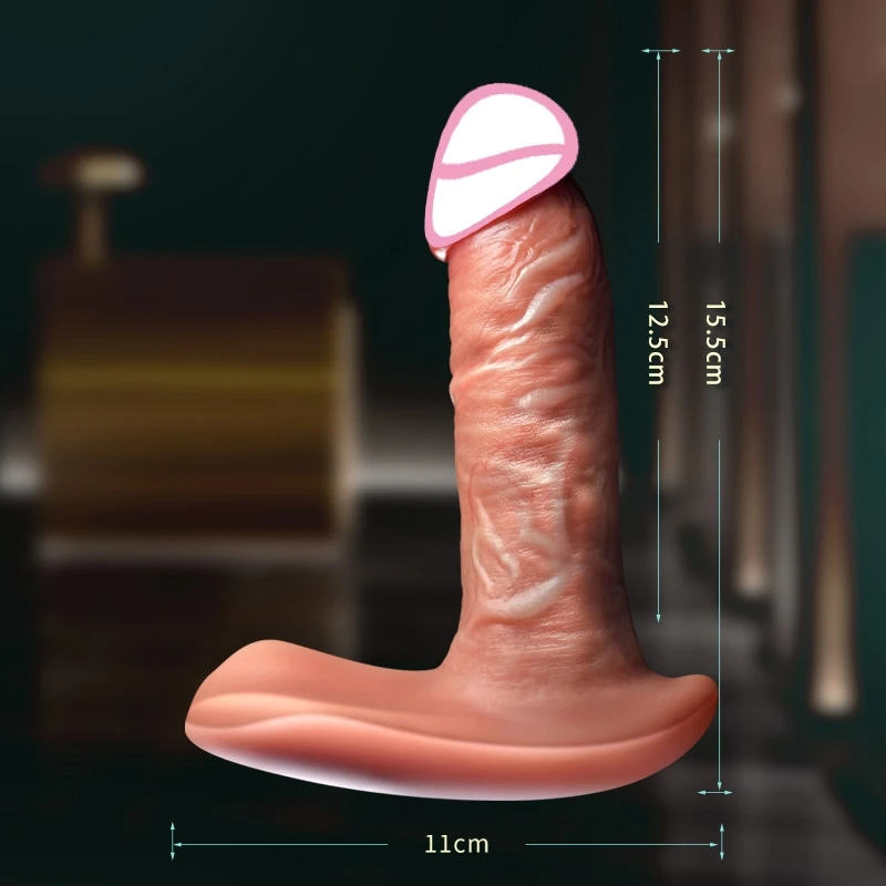 Consolador vibrador con Control remoto para mujer, punto G, clítoris, bragas de mariposa invisibles, pene vibrador, Juguetes sexuales