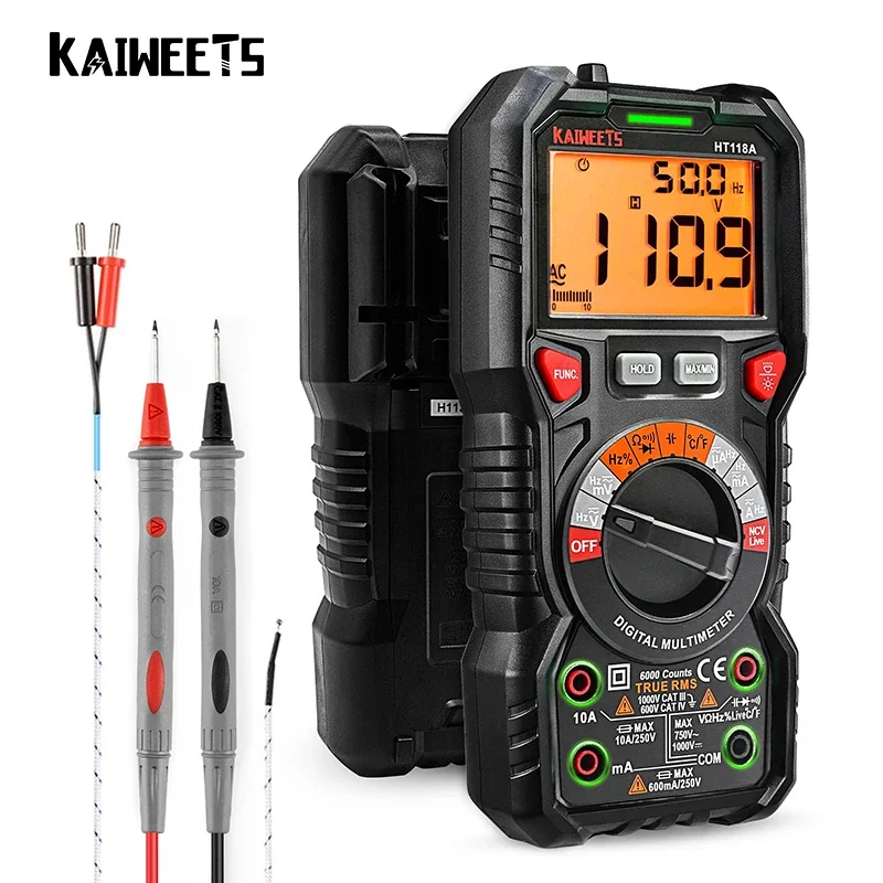 HT118A Precision Digital Multimetro AC/DC Voltmeter Current Resistance Testers with Digital Multimeter