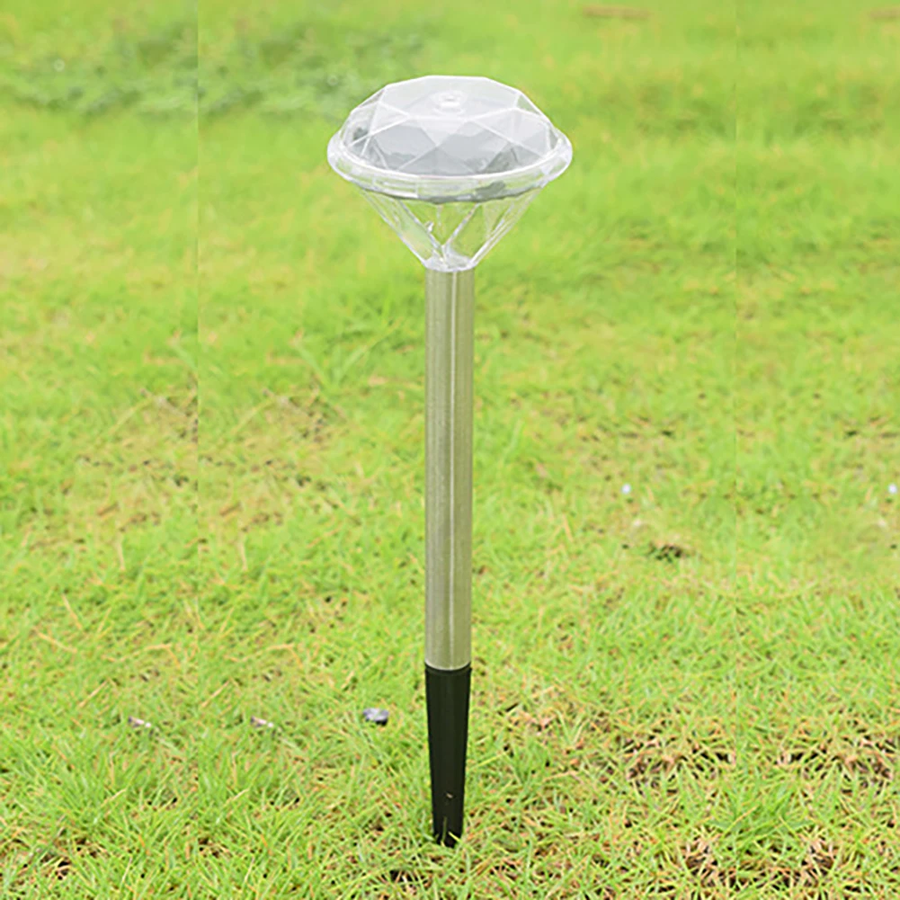 Luces Led solares para exteriores, pantalla de diamante, luces de jardín, IP65, impermeable, lámpara de césped, luces decorativas de paisaje de patio, 4 piezas