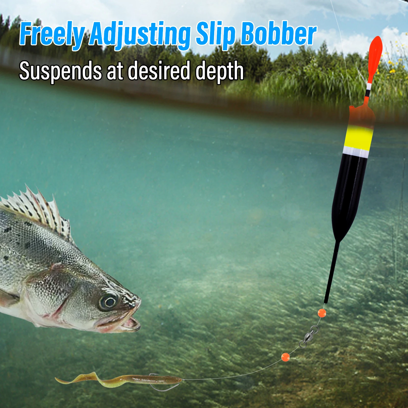 5pcs Fishing Bobbers Slip Floats ABS Slide Fishing Floats Freshwater for Slip Bobber Rig Crappie Panfish Trout Bass Walleye - AliExpress 18 5pcs Fishing Bobbers Slip Floats ABS Slide Fishing Floats Freshwater for Slip Bobber Rig Crappie Panfish Trout Bass Walleye - AliExpress 18